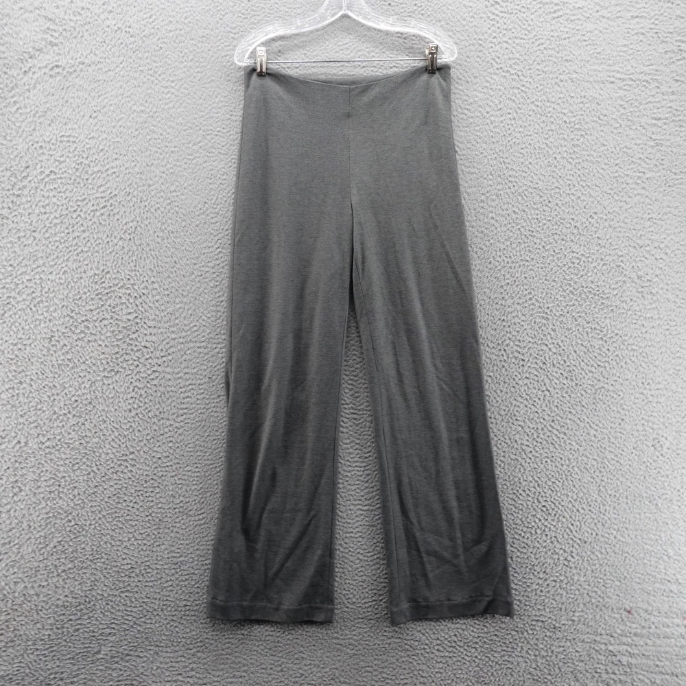 J McLaughlin Ponte Wide Leg Trouser Pants Size 6 Gray Side Zip‎ Womens Career